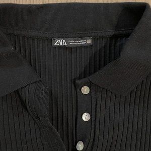 2 ZARA long sleeve knit shirts
